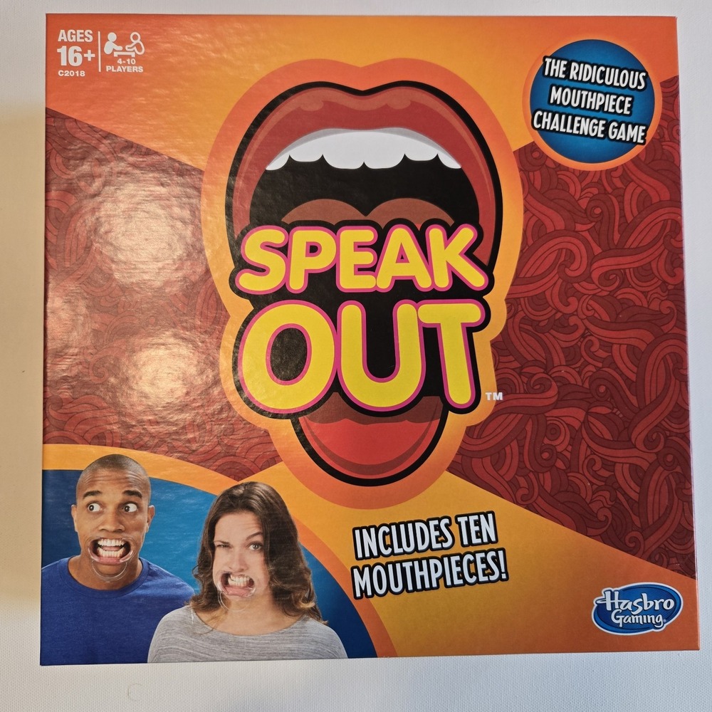Hasbro Speak Out‎ Game Board with 10 Mouthpieces